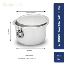 Load image into Gallery viewer, SDPMart Aluminum Full Tawara W/Lid