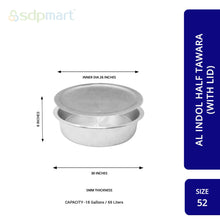 Load image into Gallery viewer, SDPMart Aluminum Half Tawara W-Lid (Biriyani Pot-Hundi)