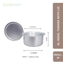 Load image into Gallery viewer, SDPMart Aluminum Indol Tawara Small W/Lid
