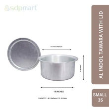 Load image into Gallery viewer, SDPMart Aluminum Indol Tawara Small W/Lid