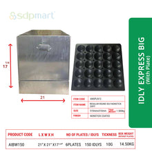 Load image into Gallery viewer, SDPMart Aluminum Idly Steamer- Express Big (With Plates)