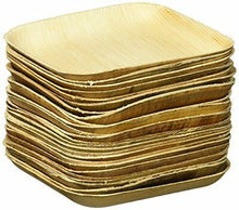 Load image into Gallery viewer, Premium Palm Leaf - 6 In Square Plate