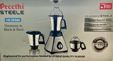 Load image into Gallery viewer, Preethi Steele Mixer Grinder - 3 Jar