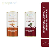 Oil_Combo1 - (1L+1L) -- SDPMart Peanut 1L + Sesame 1L