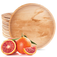 Premium Palm Leaf Plate - 10 Inch Round (25 pack)