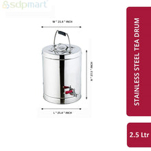Load image into Gallery viewer, SDPMart SS Tea Drum