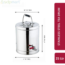 Load image into Gallery viewer, SDPMart SS Tea Drum