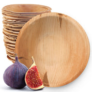 SDPMart Premium Palm Leaf Plate Round Bowl(Flat) 5 INCH (100 Nos)