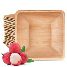 Load image into Gallery viewer, 5.5&quot; Square Palm Leaf Bowl