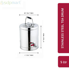 Load image into Gallery viewer, SDPMart SS Tea Drum