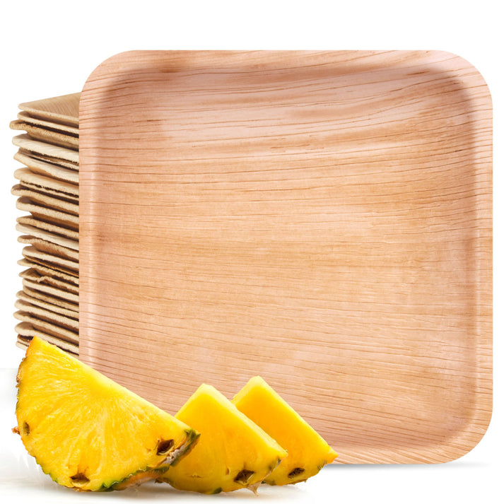 Premium Palm Leaf - 6 In Square Plate