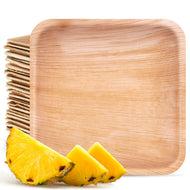 Premium Palm Leaf - 6 In Square Plate