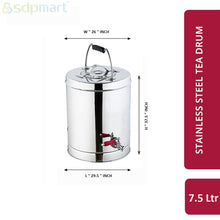 Load image into Gallery viewer, SDPMart SS Tea Drum