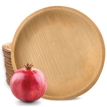 Load image into Gallery viewer, 8&quot; Round Palm Leaf Plate