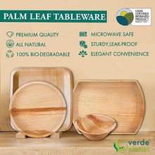 Load image into Gallery viewer, 6&quot; Round Palm Leaf Plate