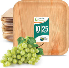 Load image into Gallery viewer, 10&quot; Square Palm Leaf Plate