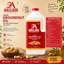Load image into Gallery viewer, Akilam Virgin Peanut Oils