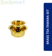 SDPMart Brass Tea Tawara Set