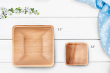 Load image into Gallery viewer, 5.5&quot; Square Palm Leaf Bowl