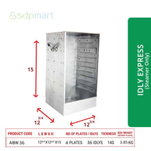 Load image into Gallery viewer, SDPMart Aluminum Idly Steamer- Express(Steamer Only)