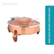 Rose Gold Round Cheffing Dish