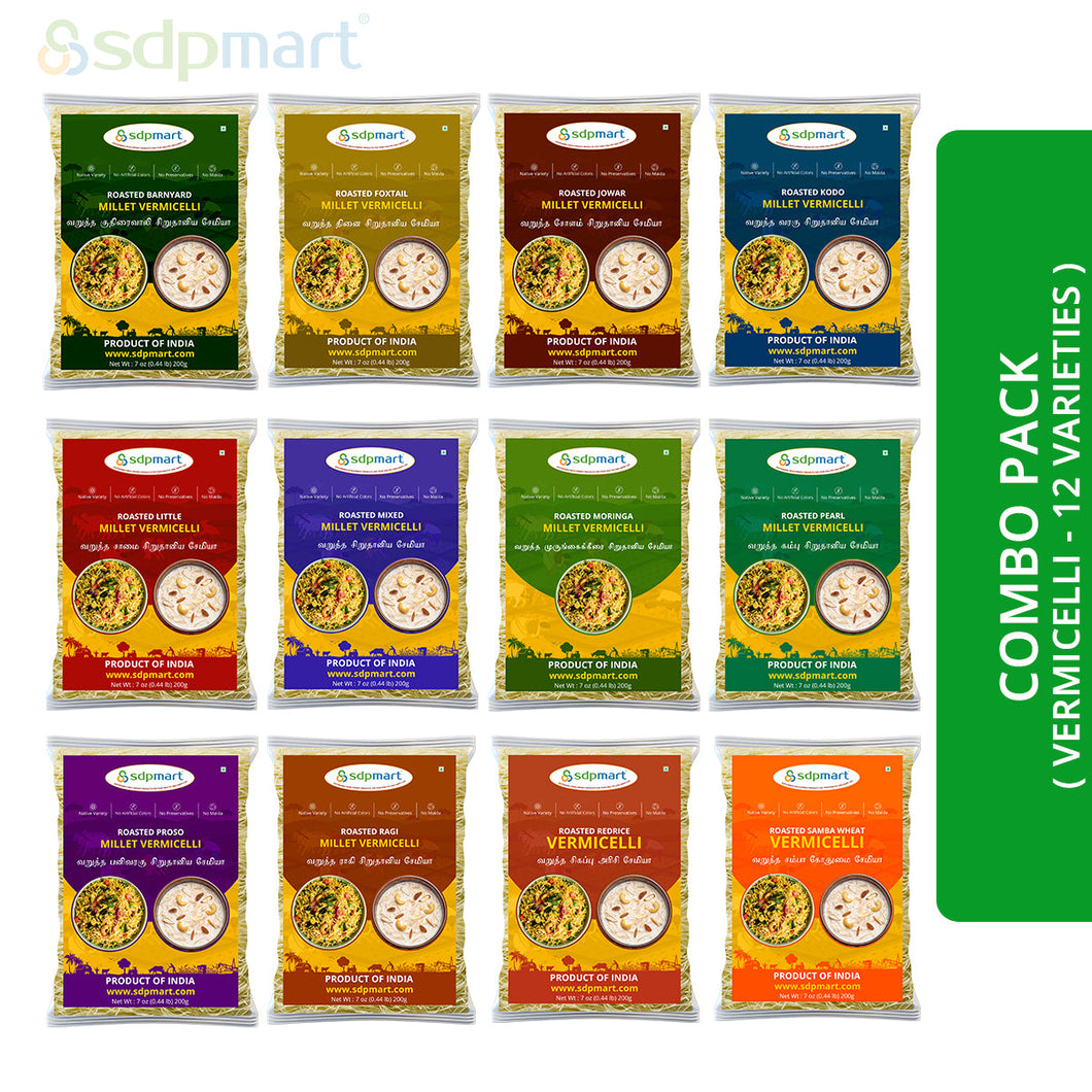 COM 11 - SDPMart Millet Roasted Vermicelli 12 Ct