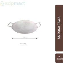 Load image into Gallery viewer, SDPMart SS Dosa Tawa Round Deep