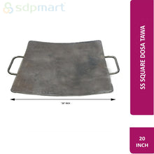 Load image into Gallery viewer, SDPMart SS SQUARE DOSA TAWA W STAND