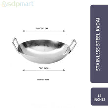 Load image into Gallery viewer, SDPMart SS Kadai