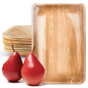 12"x 8" Rect Palm Leaf Tray