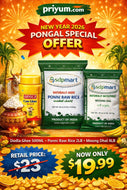 COMBO Pack - Dodla ghee 500ml,Ponni raw rice 2lb,Moong dhal 4lb