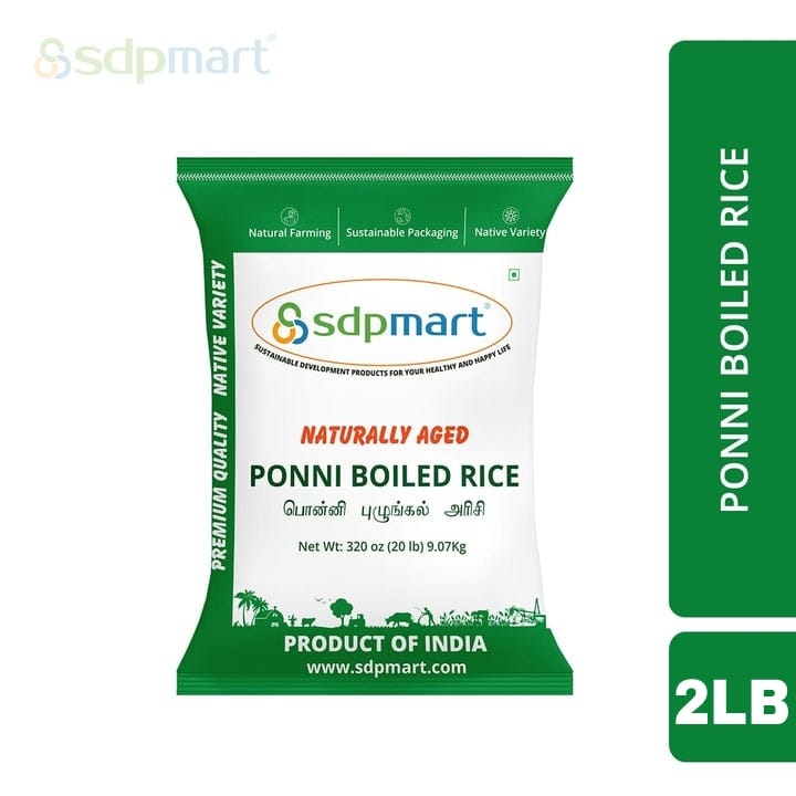 Ponni Boiled Rice (Premium Quality) -2LB, 20LB & 55LB