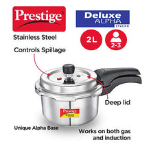 Load image into Gallery viewer, Prestige Svachh Deluxe 2 Liter Stainless Steel Pressure Cooker – Induction &amp; Gas