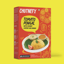 Load image into Gallery viewer, Tomato Pongal Pack [with Coconut Chutney &amp; Sambar]