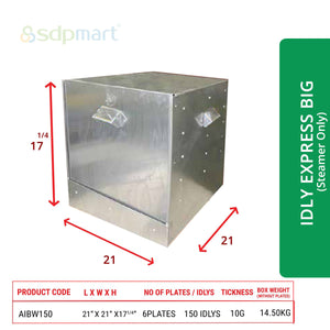 SDPMart Aluminum Idly Steamer- Express Big (Steamer Only)