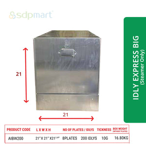 SDPMart Aluminum Idly Steamer- Express Big (Steamer Only)