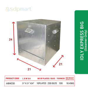 SDPMart Aluminum Idly Steamer- Express Big (Steamer Only)