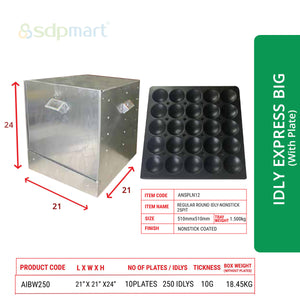 SDPMart Aluminum Idly Steamer- Express Big (With Plates)