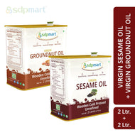 Oil_Combo2 - (2L+2L) -- SDPMart Peanut 2L + Sesame 2L