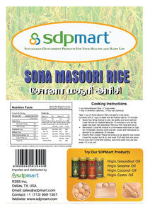 Sona Masoori Rice-20LB (Premium Quality)