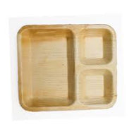 Rectangle Plate 9x8 In Partitioned(2/1)